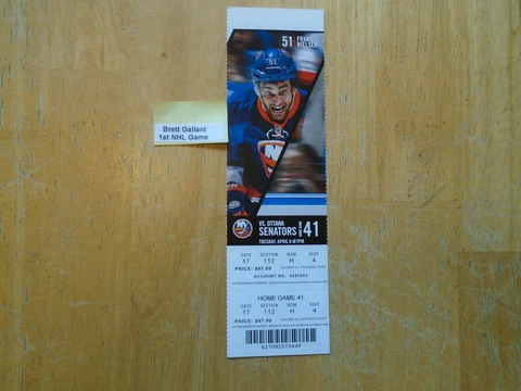 Brett Gallant  1st NHL Game  New York Islanders Cover