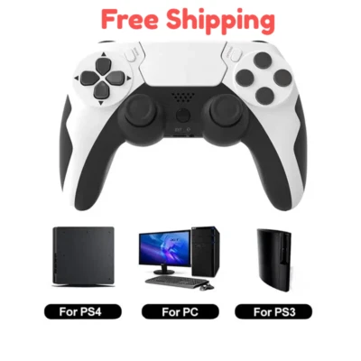 Wireless Gamepad Game Controller For PS4/PS3/PC Dual Vibrat Joypad Six-axis UK - Image 1 of 4