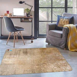 3D Gelb Matt Muster R055 Antirutsch Teppich Matte Rund Elegant Carpet Panda - Bild 1 von 5