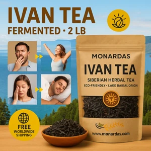 Ivan Tea 2 LB • Wild Harvested from Siberia • Fermented Leaf on Roller - Picture 1 of 21