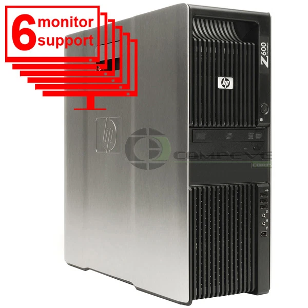 HP Trading 6 Monitor PC Z600 Computer PC 2x Intel E5506 2.13Ghz 8GB 250GB - Image 1 of 2