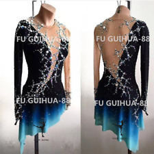 New Black Figure Skating Dress For Competition 270