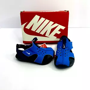 Nike Sunray Protect 2 Boy's Toddler Sandals Size 5c Slip On Blue - Picture 1 of 10