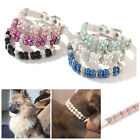 Dog Leather Pearl Collar Diamond Pet Necklace Cat Collar Adjustable Pet Products