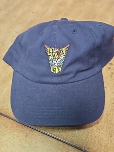 1978 USNA schwarz Dad Mütze verstellbar OSFM neu ohne Etikett - Bild 1 von 7