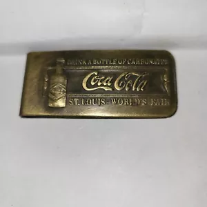 Clip de dinero estilo antiguo de marca registrada Enjoy Coca Cola. D - Imagen 1 de 2