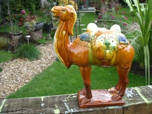Chinese Sancai Glazed Pottery Camel - Picture 1 of 11