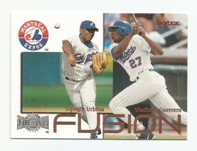 Skybox Metal Fusion Ugueth Urbina Vladimir Guerrero #7 Montreal Expos 2000 Foto 1 de 2