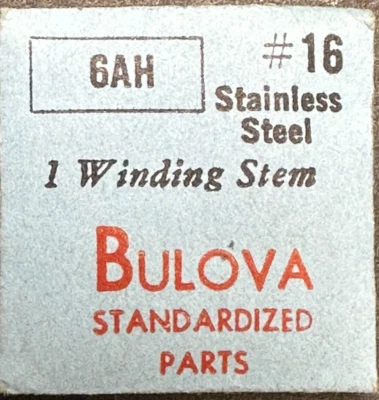 Bulova Factory Bulova 6AH  #16 WINDING STEM   Standardized Watch Part  22 - Image 1 of 2