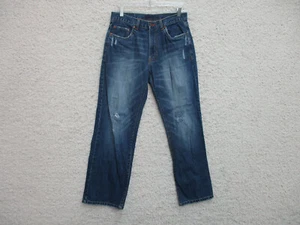 Old Navy Jeans 30x30 Mens Blue Denim Straight Leg Dark Wash Modern Fit Casual A7 - Picture 1 of 10