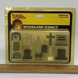 Woodland Scenics A2726 Tombstones Graveyard (O Scale) Scenic Accents NEW 2004