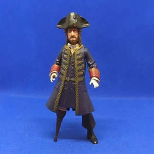 Piratas del Caribe CAPITÁN BARBOSSA 4,5" Figura Jakks 2011 Stranger Tides - Imagen 1 de 3