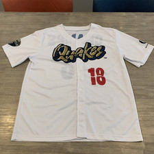 RARE 2018 L RANCHO CUCAMONGA QUAKES Dodgers Minor League Baseball Promo Jersey