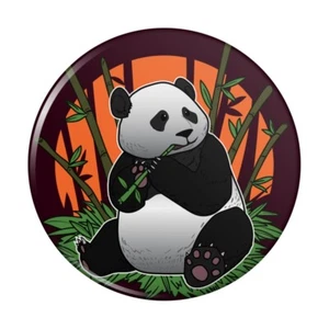Giant Panda Bear Eating Bamboo Compact Pocket Purse Hand Cosmetic Makeup Mirror - Bild 1 von 7