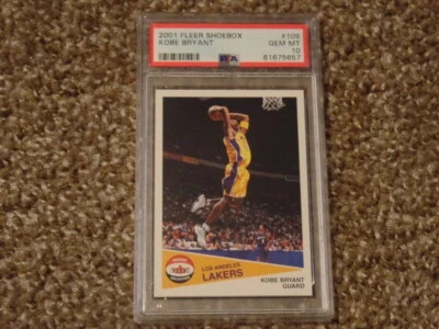 KOBE BRYANT 2001-2002 FLEER SHOEBOX #15 PSA 10 card BASKETBALL nba - Image 1 of 2