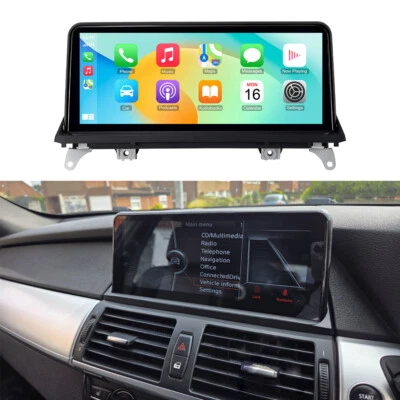 Für BMW X5 E70 X6 E71 CIC DAB+ Android 14 SWC DSP WIFI 10,25" Autoradio NAVI GPS