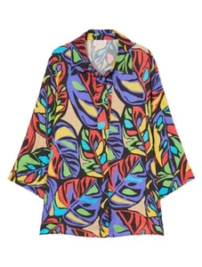 PERSONA by Marina Rinaldi linea N.O.W blusa over nero/multicolor PACCHE - Imagen 1 de 3