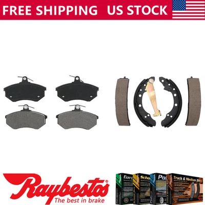 Pastillas de freno delanteras metálicas y zapatas traseras Element3 para Audi 4000 1984 - Raybestos Foto 1 de 4