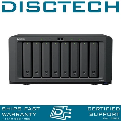 Synology 64TB DS1825+ 8-Bay 8x 8TB Synology Plus 8GB RAM NAS Server - Image 1 of 4
