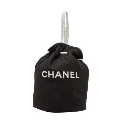 Chanel Novedad Logo Estampado Pool Bolso de Hombro Cordón Negro Blanco... GZl1dnmg Foto 1 de 4