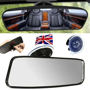 Universal Car Mirror with Suction Cup 360 Rotat Novices Interiors Glass Safety - Picture 1 of 19