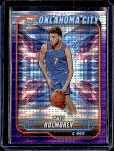 2024-25 Topps cromo #99 Chet Holmgren refractor de sonar púrpura #/275 - Imagen 1 de 2