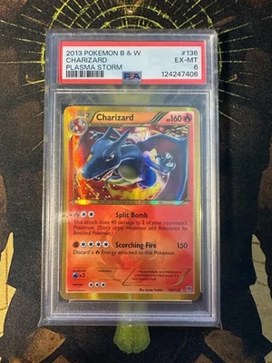 Pokemon Charizard 136/135 Plasma Storm Secret Rare PSA 6 - Image 1 of 2