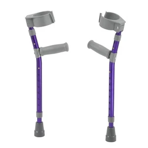 Pediatric Forearm Crutches, Wizard Purple, Large - Picture 1 of 2