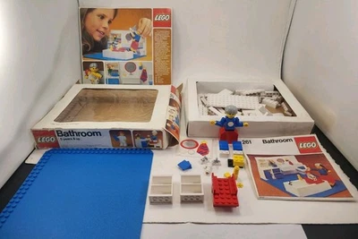 Vintage 1979 LEGO Homemaker: Bathroom Set 261 Manual & Decals Incomplete - Image 1 of 4