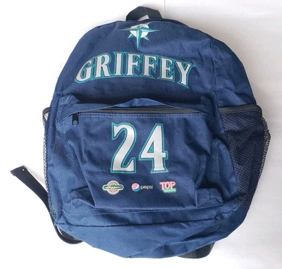 Mochila Seattle Mariners Ken Griffey Jr 24 Azul Marino MLB Béisbol Pepsi Promo Bolso Foto 1 de 2