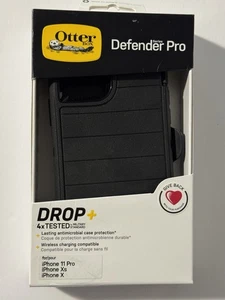OtterBox Defender Pro Case w/ Belt Clip For iPhone 11 Pro /Xs / X - Black - Picture 1 of 2
