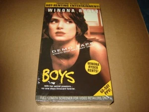 Winona Ryder in Boys VHS SEALED Demo Tape alternate promo cover - Picture 1 of 2