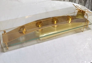 Salco Gold Coloured Candle Holder ~ Takes 4 Tapered Candles Included ~ Gift - Picture 1 of 9