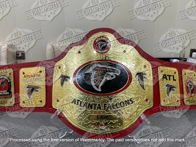 Atlanta Falcons NFL Championship Belt Adult Size 2mm Brass - Image 1 of 4