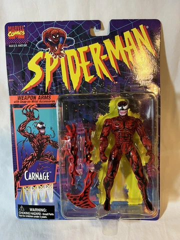 ToyBiz 1994 Marvel Spider-Man Animated Series Carnage Action Figure Cover