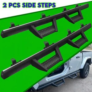 For 2020-2025 Jeep Gladiator JT 4 Door Drop Side Step Running Board Nerf Bar - Picture 1 of 10