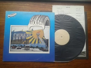 AKRON COMPILATION LP 1978 UK STIFF A2B2 WHITE LABEL + INNER/A4 PROMO SHEET GET3 - Picture 1 of 12