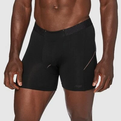 Paquete de 2 boxeadores cortos de boxeo Sloggi hechos para hombre, negros. M Foto 1 de 4