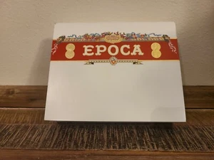 Nat Sherman Epoca Breva Wood Cigar Box  7 3/8" x 6" x 1 7/8"  - Picture 1 of 9