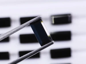 AAA Quality Natural Black Spinal 6x3mm Baguette Faceted Cut Loose Gemstone 100Pc - Picture 1 of 5