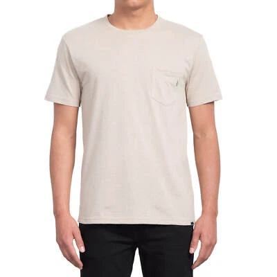 Volcom Heather Pocket T-Shirt oatmeal - T-Shirt mit Brust-Tasche - Bild 1 von 2