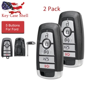 2 For 2017 2018 2019 2020 Ford Edge Fusion Keyless Remote Smart Key Fob Shell - Picture 1 of 8