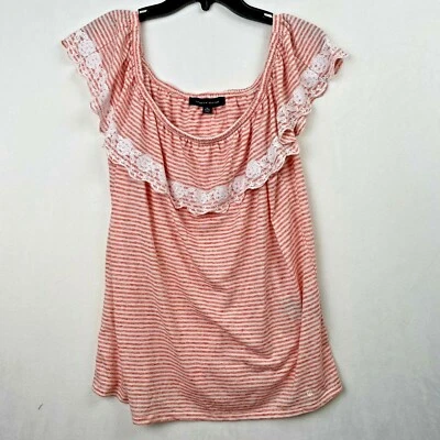 Camisa sin mangas pulóver a rayas rojas/blancas Tommy Hilfiger para mujer talla XL Foto 1 de 4