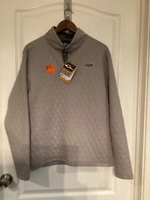 New Drake Waterfowl Clemson Tiger Men Medium Gray - Image 1 of 4
