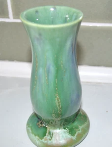 Monterey Jade Pottery Mid Century V3 Bud Vase Amazing Blended Drip Glaze - Picture 1 of 4