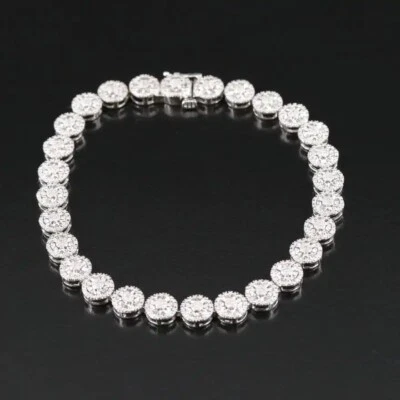Sterling 0.51 CTW Natural Diamond Tennis Bracelet - Elegant and Affordable - Image 1 of 4