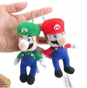 Super Mario Brother Soft Plush Toy Keychain Bag Pendant Dolls 10cm