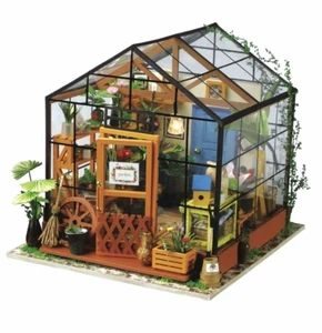 Robotime DIY Cathy’s Flower Miniature House DG104 Ages 15 Plus Fun Building   - Picture 1 of 5