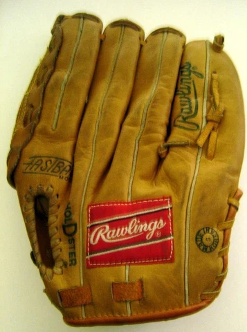 Cal RIPKEN Jr Baltimore Orioles Baseball GLOVE Rawlings 2757 Fast Back Model LHT Cover