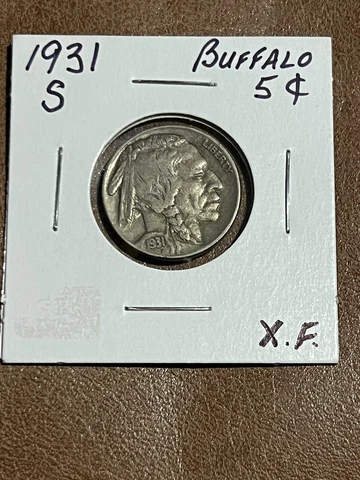 1931 S BUFFALO NICKEL IN XF CONDITION, BETTER DATE Cover